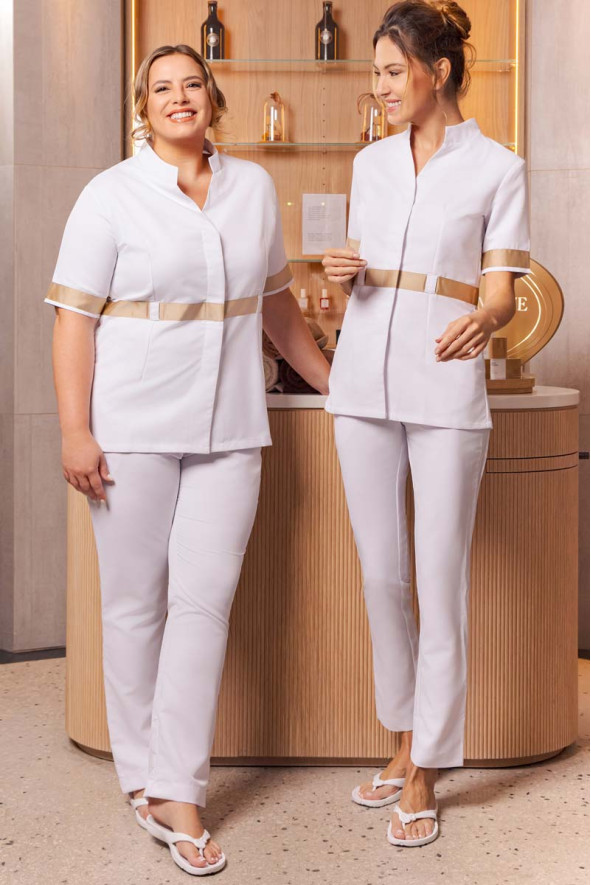 Blusa da donna, Savane, colore: bianco-oro | Beauty Street