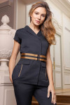 Blouse Bradford Noir-Or