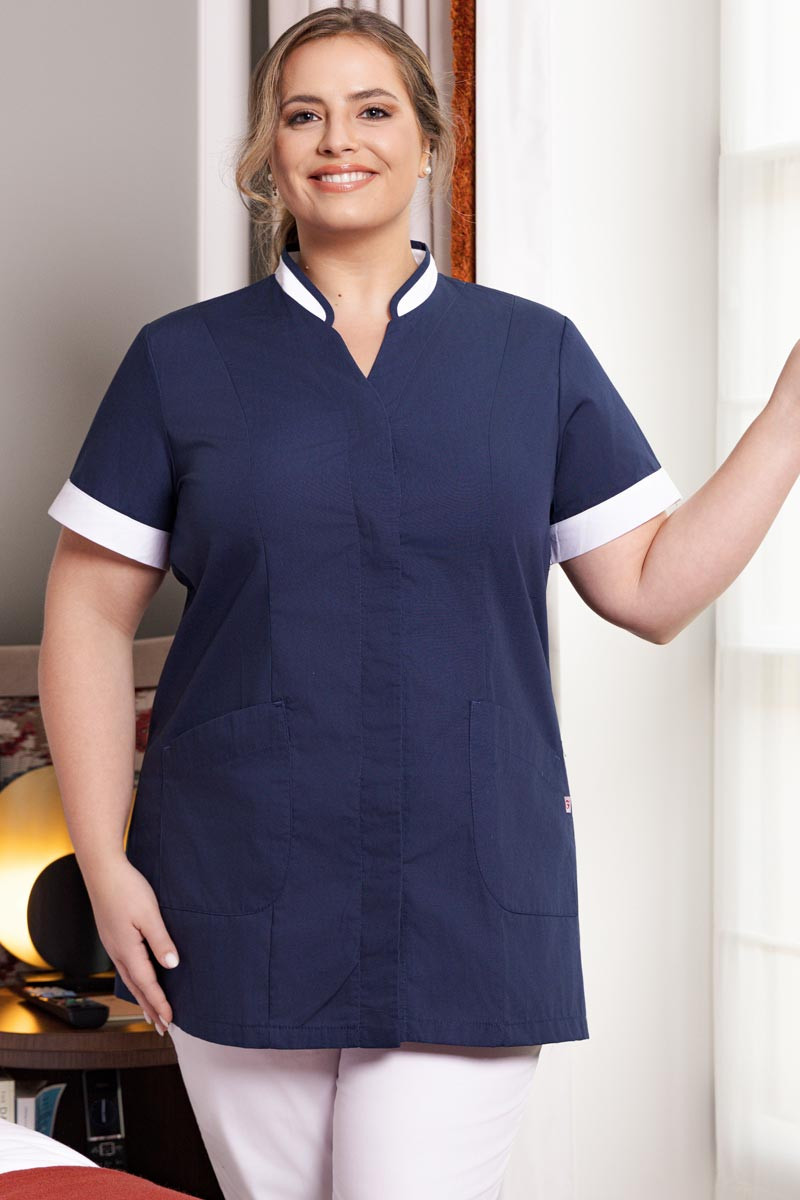 Aurelia Blouse navy blue | Beauty Street