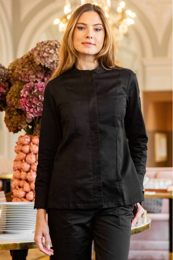 Giacca da Cucina Nera da Donna Denise