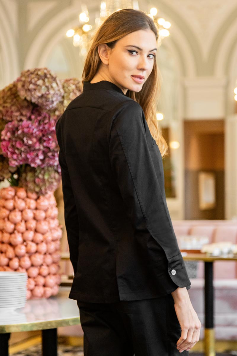 Giacca da Cucina Nera da Donna Denise