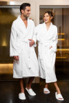 Etrusk unisex Bathrobe white