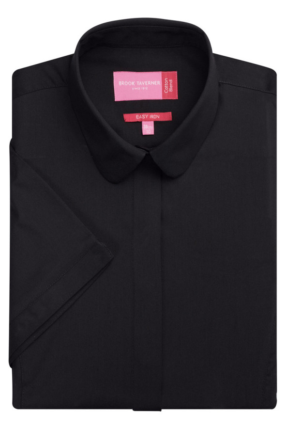Soave women's short sleeve black blouse