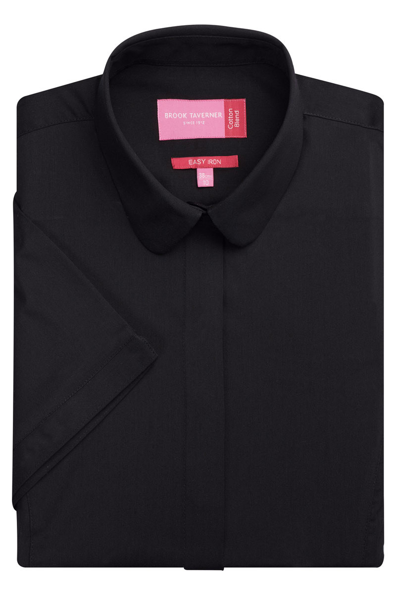 Soave women's short sleeve black blouse