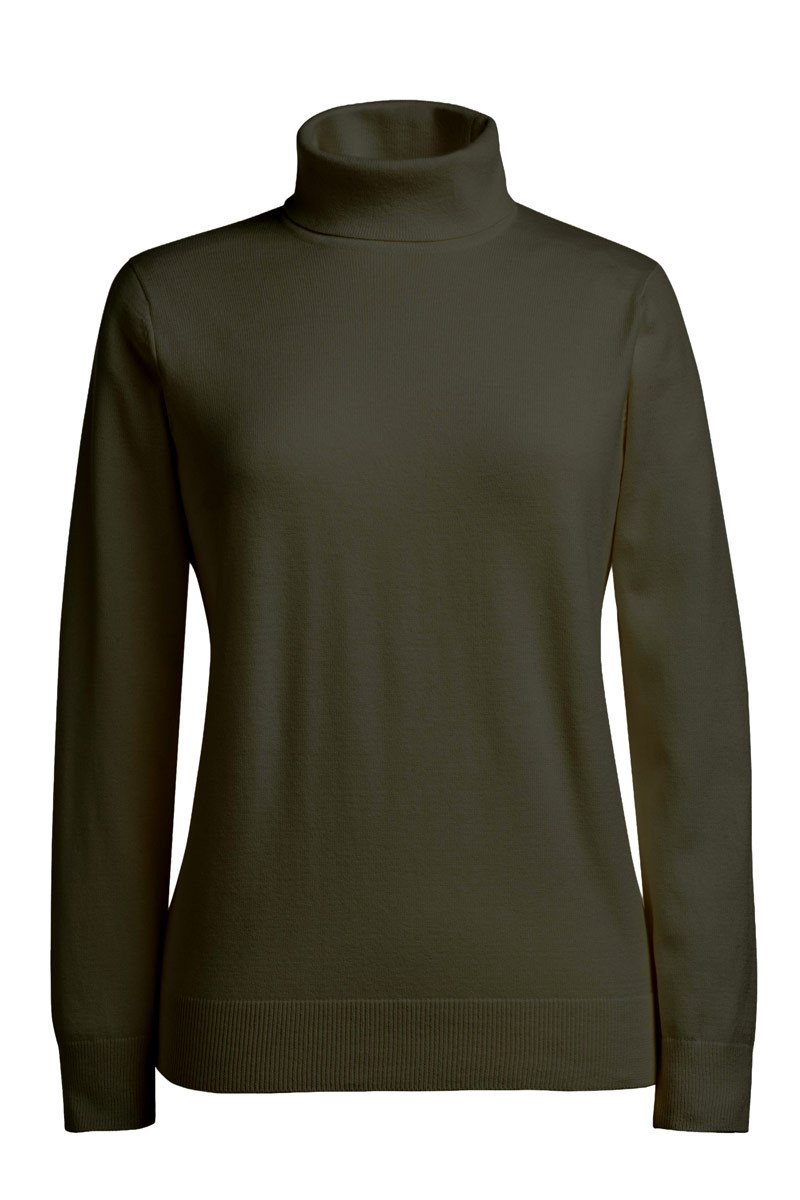 Athens women's green turtleneck sweater