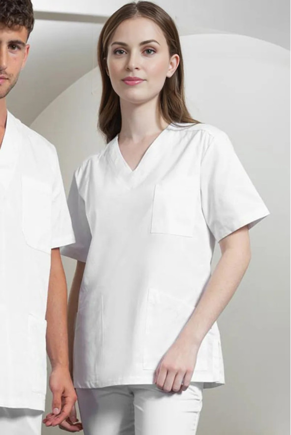 Milena Women Blouse white | Beauty Street