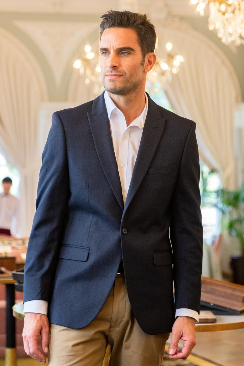 Pegasus Men Jacket navy blue | Beauty Street