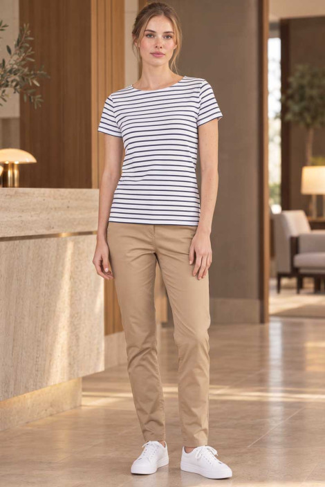 Houston Women Chino Trousers beige | Beauty Street