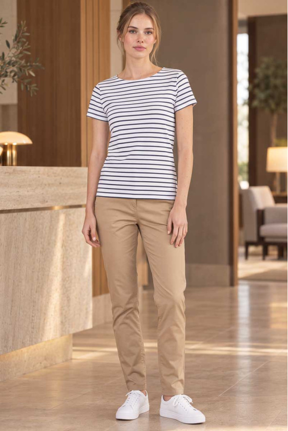 Houston Women Chino Trousers beige | Beauty Street